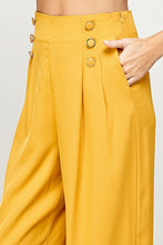 Load image into Gallery viewer, Wide Leg Long Pants - MUSTARD