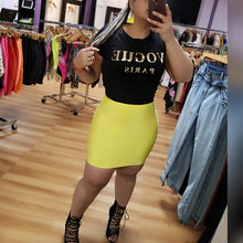 Load image into Gallery viewer, BANDAGE SKIRT-SK110 Yellow
