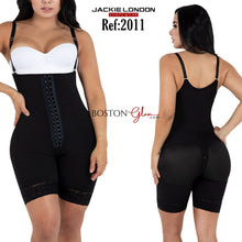 Load image into Gallery viewer, JACKIE LONDON 2011 BLACK - SHORTS BODY SHAPERS WITH COVERED BACK AND PERINEAL ZIPPER